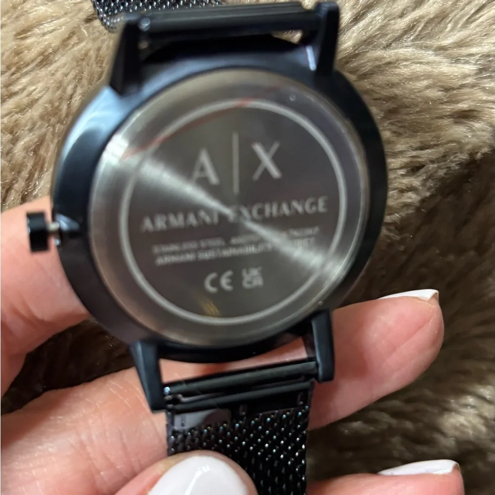 A|X Armani Exchange Men's Multifunction Blue Stainless Steel Bracelet Watch,42mm
